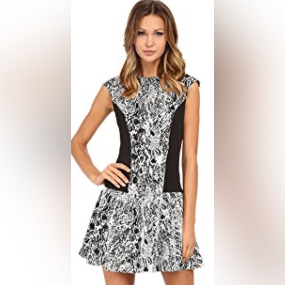 Ted baker snake print skater dress